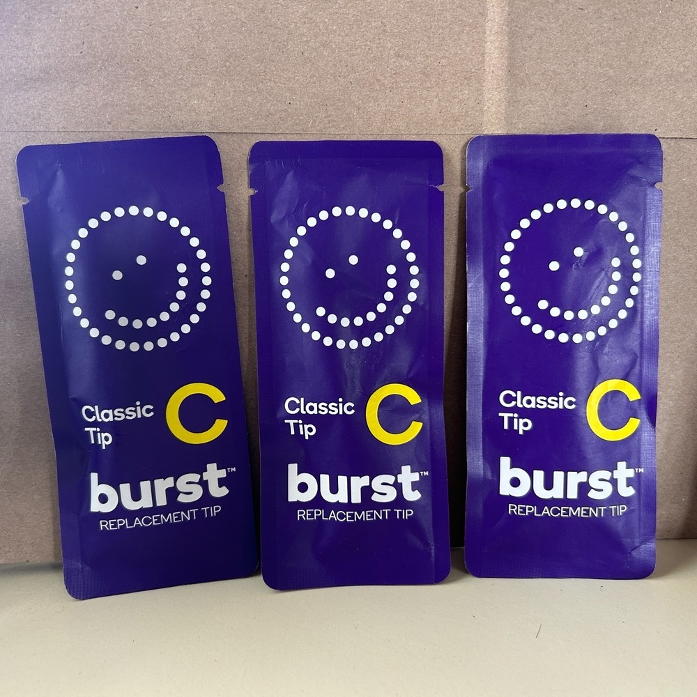 Burst Water‎ Flosser Replacement Tip Classic Lot of 3 Purple Waterpik Irrigator